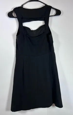 Kimchi Blue Urban Outfitters Size 2 Black Bow Cutout Fit Flare Mini Dress thumbnail 2