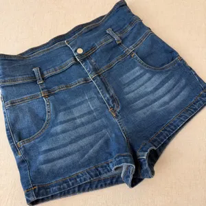 Almost Famous Womens‎ High Rise Denim Shorts Size 13 Blue Medium Wash thumbnail 1