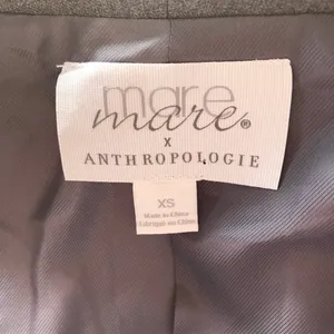 Anthropologie Mare Mare Cinched Sleeve Open Front Blazer Jacket Women's Size XS thumbnail 5