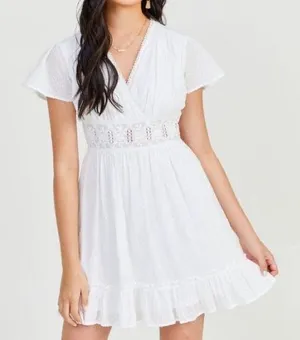 Altard state White Lace Trim Dress thumbnail 1
