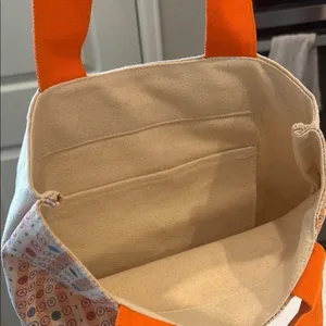 Stylish Orange Scantron‎ Test Patterned Tote Bag thumbnail 4