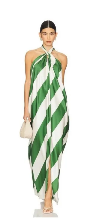 Ronny Kobo Chantell Dress in Palm and Ivory thumbnail 1