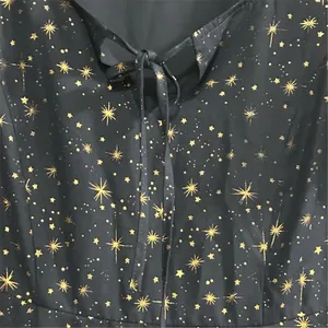 Allegra K Women's Star Print A-Line Short Dress Blue Gold‎ Stars Size M thumbnail 4