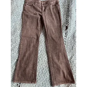 Michael Kors Black Sequin Fleur De‎ Lis Bootcut Jeans Womens 8P Petite thumbnail 8
