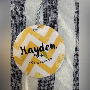 Hayden‎ Los Angeles Striped Lightweight Blue and White Women's Top Size 1XL NWT thumbnail 5