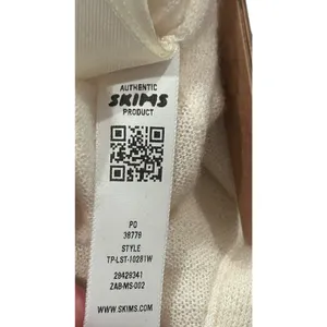 NWT Skims Featherweight Cashmere Cardigan Small Egret Authentic thumbnail 5
