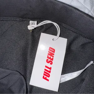 Full Send Skirt | Black Mini with Red Stripe |‎ Drawstring Waist, Comfy Size XS thumbnail 5