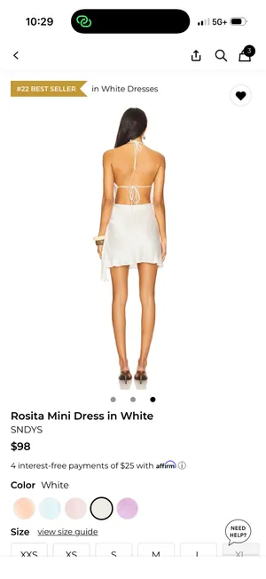 White Dress Revolve thumbnail 2