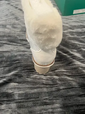 Elegant White Fur-Lined Women's Boots by Lauren Lorraine thumbnail 6