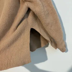 AERIE chenille oversized turtleneck sweater tan brown size‎ xs thumbnail 4