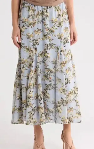 Max Studio Floral Midi Skirt thumbnail 1