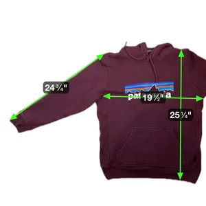 Patagonia P-6 Logo Uprisal Hoodie Women’s M Burgundy Pullover Sweatshirt thumbnail 10