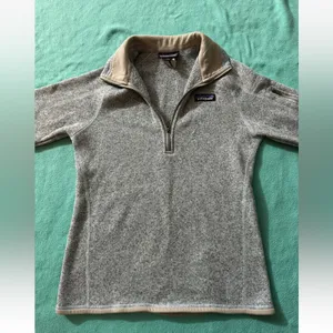 Patagonia Women's Better‎ Sweater 1/4 Zip Heather Gray Size Xsmall thumbnail 2