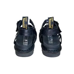 Dr. Martens Blaire Brando Black Leather Platform Strappy Chunky Sandals Size 7 thumbnail 6