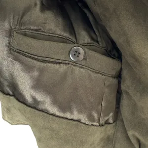 Croft‎ & Barrow Brown Full Zip Soft Faux Suede Mock Neck Jacket Pockets Size L thumbnail 7