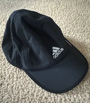 adidas Black Athletic Cap with White Logo thumbnail 1