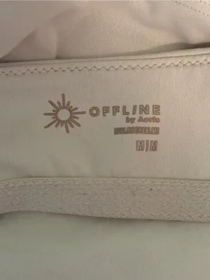 Aerie Offline Square Neck Cropped Tank in White thumbnail 4