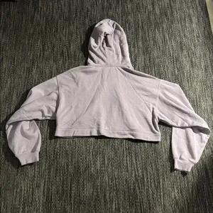 Alo Yoga Bae Hoodie Cropped Purple Size Large thumbnail 2