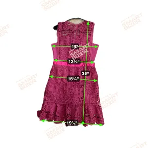 Romeo & Juliet Couture wine-colored lace‎ cutout dress Size Medium Crochet thumbnail 8