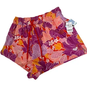 Roxy Bell Bottom Blooms No Bad Waves‎ Board Shorts Womens Small Floral NWT thumbnail 5