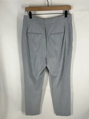 Ann Taylor Side Zip Straight Pants Gray Size 8 Curvy Fit Bi-Stretch thumbnail 8