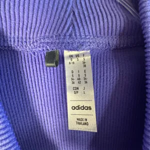 Adidas Ribbed Mock Neck Sweatshirt Purple Rib Knit‎ Pullover Small IM5555 Sporty thumbnail 3