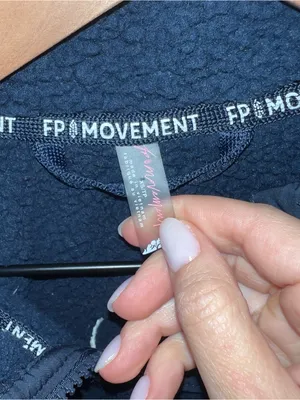 Free People FP Movement Mountain High Sporty Logo Fleece Jacket in Navy Blue thumbnail 7
