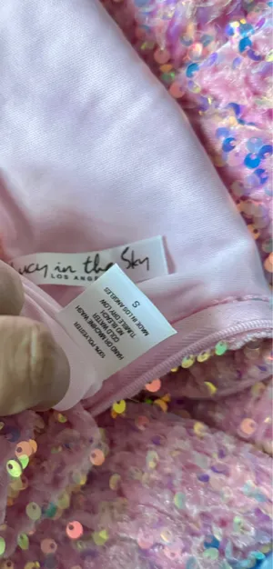 Size S pink Lucy In The Sky Sequin Mini Dress thumbnail 4