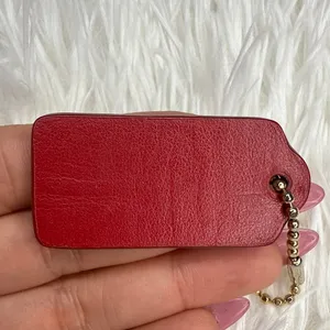 1.5" COACH Fob Bag Charm Hang tag Hangtag thumbnail 2