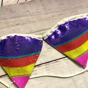 Adjustable LG sequin bikini top Victoria’s Secret thumbnail 2