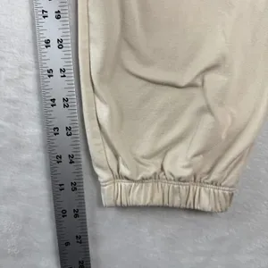 Vuori Women Beige Performance Knit Cargo Jogger Pants Drawstring‎ Waist M thumbnail 5