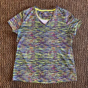 Zone Pro Colorful Top and Bright Yellow Shorts Womens L Used 2 Pieces thumbnail 2
