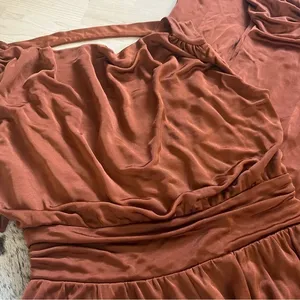 MAEVE‎ NWT Cowneck Enchantment Jumpsuit in Copper Rust Orange Size XS thumbnail 6