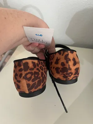 New Time And Tru Women’s Leopard Print Mary Jane Flats Shoes Size 9.5 NWT thumbnail 11