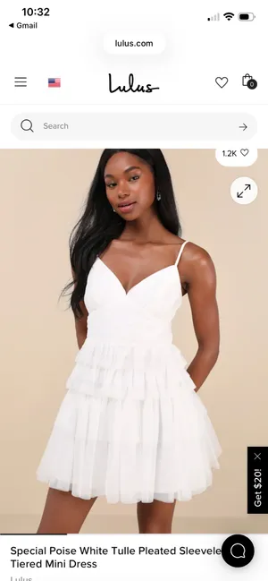 White Dress Lulus thumbnail 2