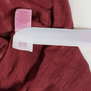 Pink republic PINK Victoria's Secret Seminoles Shirt Women S Burgundy White Striped Varsity 51 thumbnail 6