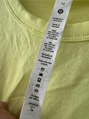 Lululemon Classic-Fit Cotton-Blend‎ Tank Top Electric Lemon thumbnail 10