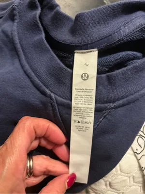 Lululemon  Oversized Crew neck true navy size 4 thumbnail 5