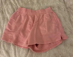 Aerie pink sweatshorts- small thumbnail 1