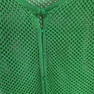 NWT Nasty Gal Crochet Net Green Cardigan in Green Size Small‎ thumbnail 4