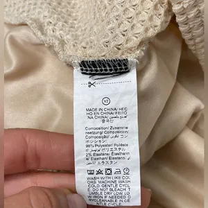 Elegant Cream One-Shoulder Knit Blouse thumbnail 5