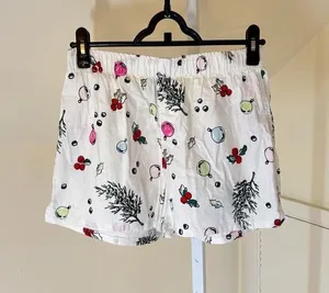 Colsie NWT Women's Christmas Pajama Boxer Sleep Shorts Size S thumbnail 1