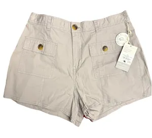 Vuori Womens Soft Pewter Vintage Ripstop Utility Shorts 4 Pockets Sz XL New thumbnail 1