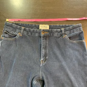LL Bean Classic Fit Straight‎ Leg Jeans Womens 14 Tall Basic Stretch Everyday thumbnail 5