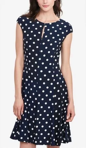 Ralph Lauren keyhole cap sleeve dress 14 thumbnail 1