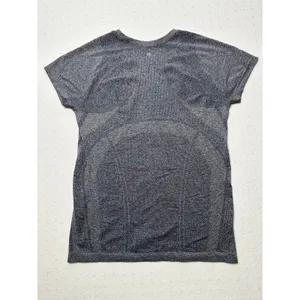 Athleta Gray Seamless Athletic Short Sleeve Top thumbnail 2