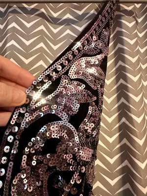 Express | Velvet Sequin Halter Bodycon Mini Sheath Dress, size S thumbnail 6