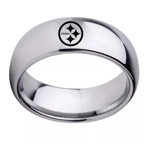 Silver Pittsburgh Steelers Arc Ring thumbnail 1
