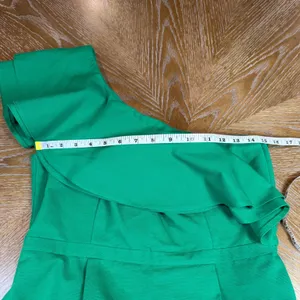 NAF NAF One Shoulder Ruffle Mini Dress Cocktail Green Size 38 US 6‎ thumbnail 7