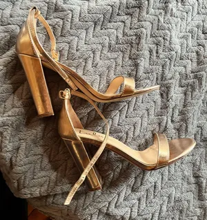 Lulus rose gold heels thumbnail 1